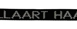 Helin Kampeerspullen Winkel 34 Arno - Bindriemen Met Tekst "Soellaart Haarlem" - 2 Stuks - 30 X 1,8 Cm - Zwart